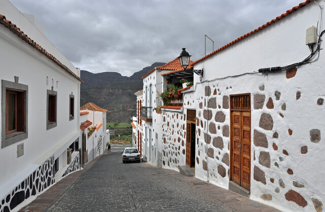 Calle de casas tradicionales