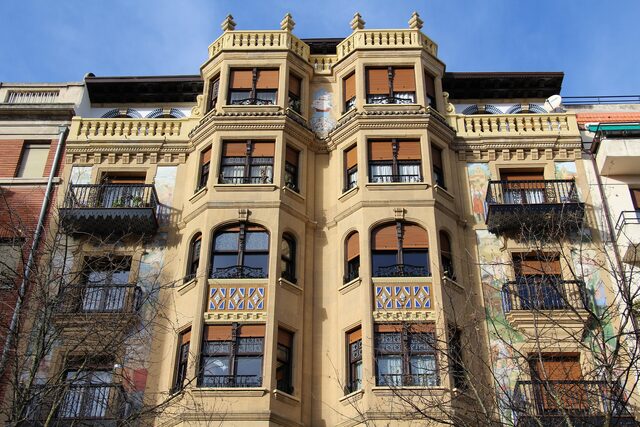 Edificio protegido en el centro